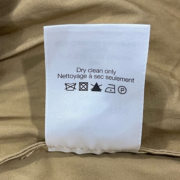 NWT VERONICA BEARD Luriane Poplin Tie Waist Khaki Flounce Sleeve Cotton Dress - Picture 14 of 14